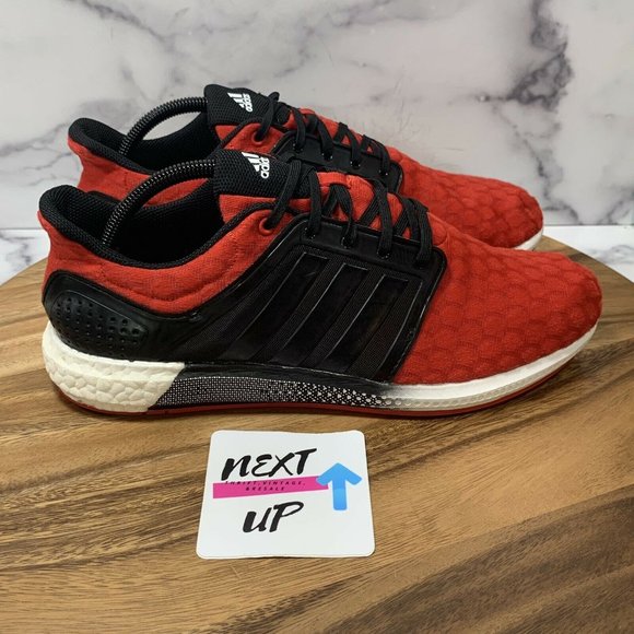 Adidas Solar Boost Red Running Sneakers Men’s size 11 Comfort Athletic Shoes - Picture 3 of 9